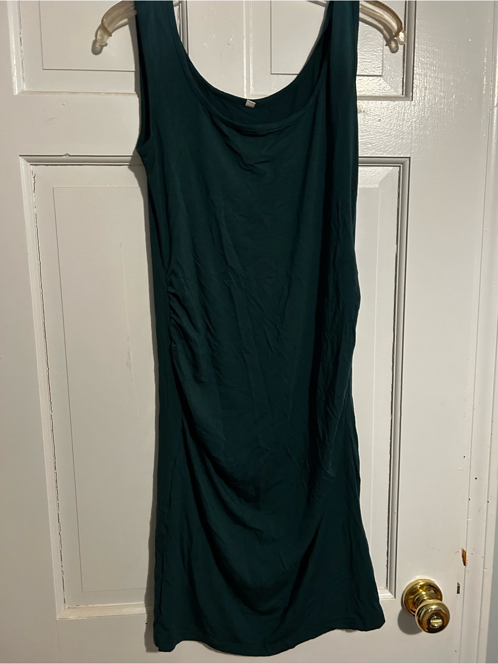 Amazon Sleeveless maternity Midi Dress in Deep Teal